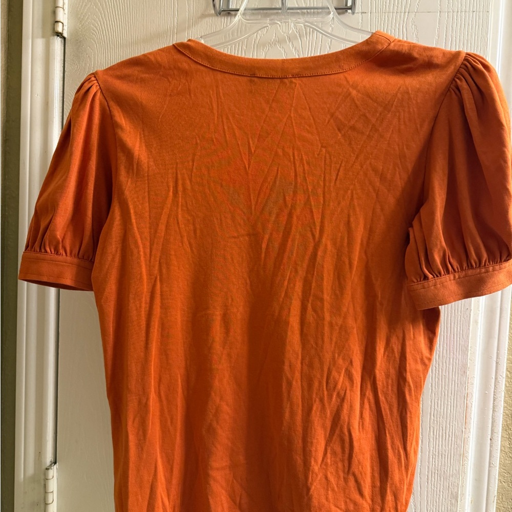 NWT -Karl Lagerfeld Orange Women's Top - Picture 2 of 2
